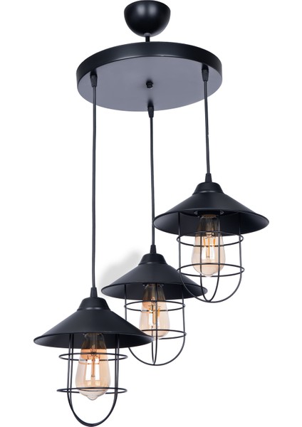 Kelly Koza 3 Lü Sarkıt Avize