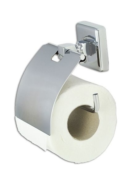 Banyo Kumru Kapaklı Tuvalet Kağıtlık Krom Renkli