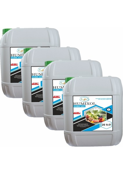 Humixol Humik Fülvik Asit Leonardit Menşeli 80 lt 4'lü