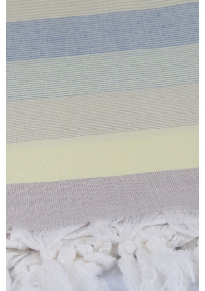 Peştemal Stripe Sarı-Lacivert-bej
