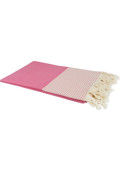 Peştemal Petek Çizgili Krem-Pembe fiyatları