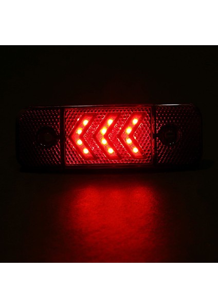 Side Marker LED Lamba 12 - 24 12'li LED Kırmızı 10 Adet