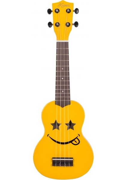 KUK-101-YW Emoji Sarı Soprano Ukulele (Çantalı)