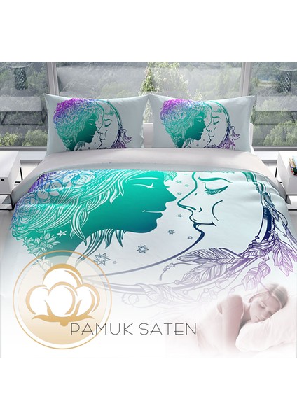 Cattleya Moon Dijital Baskılı Çift Kişilik Nevresim Takımı fırsatları