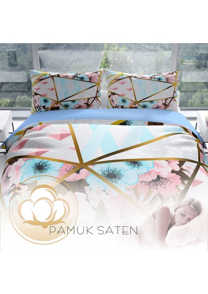 Cattleya Goldline Pamuk Saten Çift Kişilik Nevresim Takımı