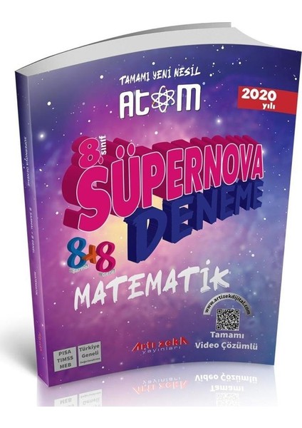 Artı Zeka Yayınları 8. Sınıf Süpernova Matematik Paket Deneme Sınavı