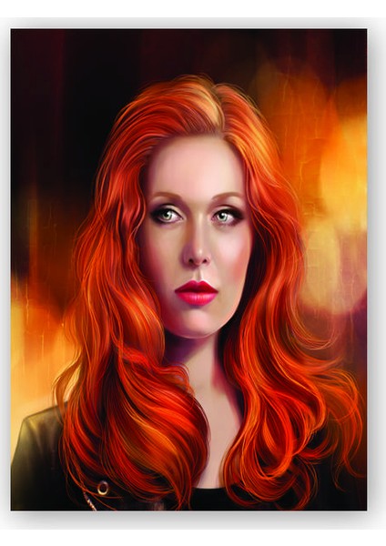 Ahşap Tablo Abaddon Supernatural Fanart