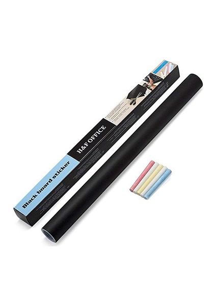 Büyük Boy Yapışkanlı Kara Tahta Sticker Blackboard 60 x 200 cm