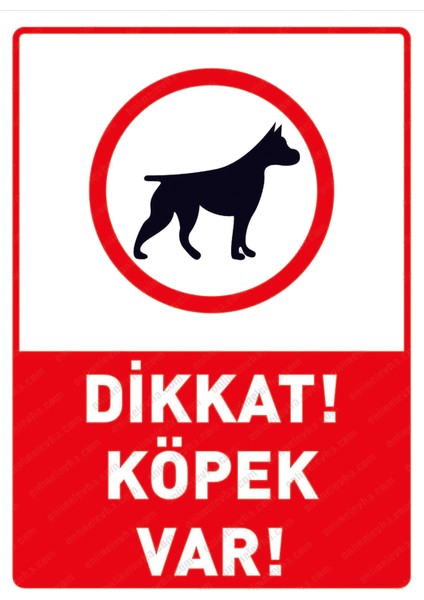 Dikkat Köpek Var Uyarı Panosu