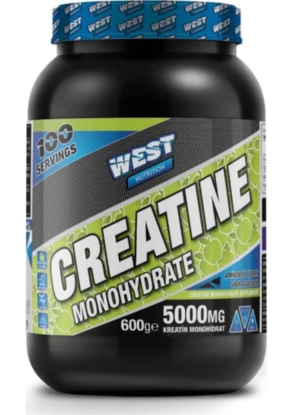 West Nutrition Kreatin Monohdirat 600 gr 100 Servis Yeşil Elma Aromalı