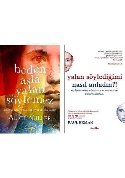 Beden Asla Yalan Söylemez Alice Miller - Yalan Söylediğimi Nasıl Anladın ?! Paul Ekman - 2 Kitap Set