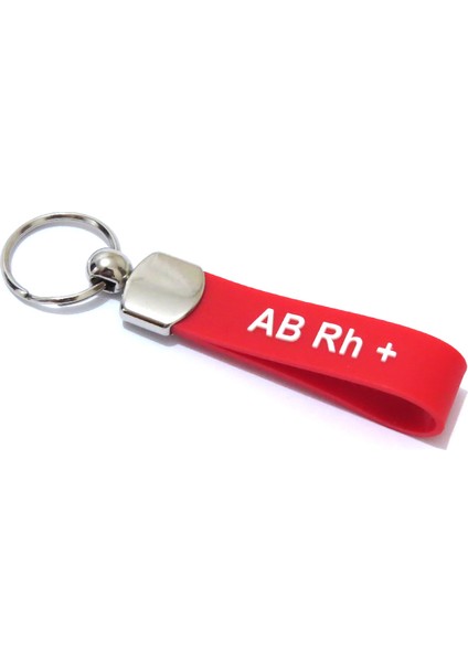 Ab Rh + Kan Grubu Silikon Kauçuktan Anahtarlık