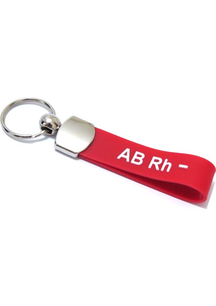 Ab Rh - Kan Grubu Silikon Kauçuktan Anahtarlık