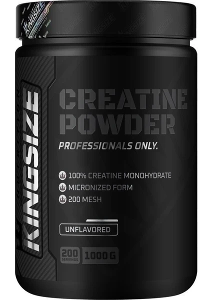 Kingsize Nutrition Creatine Powder 1000 Gr Aromasız