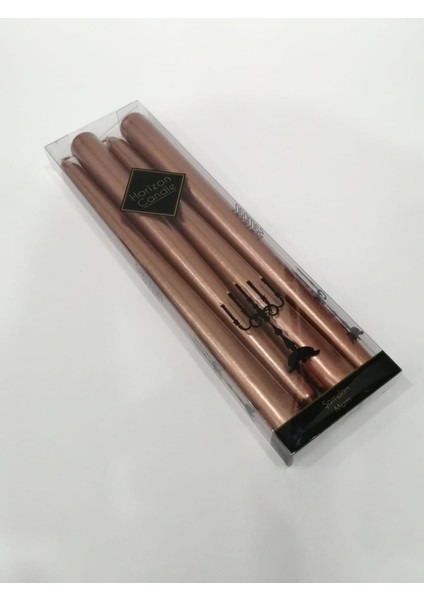 Şamdan Mum 4'lü Bronz