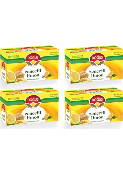 Zencefil Limon Çayı 20'li x 4 Paket