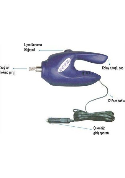 12 Volt Elektrikli Bijon Sökme Takma Yüksek Torklu