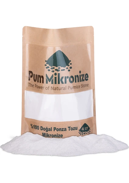 Pum Mikronize, 4 LITRE Mikron Ponza, Mikronize Ponza Tozu, Tekstil, Inşaat, Hammadde