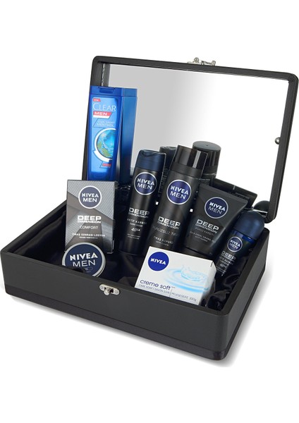 Erkek Bakım Seti - Damat Çeyiz Nişan Sandık Bohça Seti