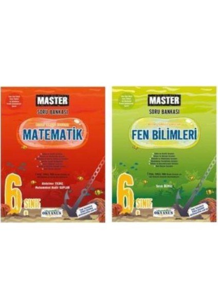 Okyanus Yayınları 6. Sınıf Master Matematik+Fen Bilimleri 2'li Set