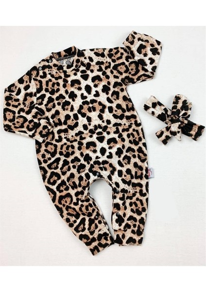 Leopar Desenli Kız Bebek Tulum fiyatları