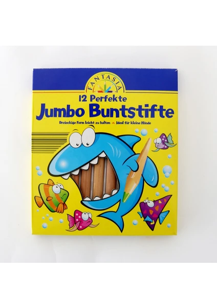 Jumbo Üçgen Kuru Boya 12 Renk