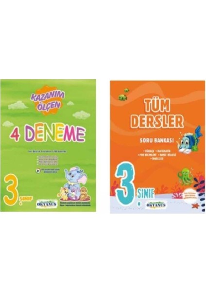 Okyanus Yayınları 3. Sınıf Tüm Dersler+4 Deneme