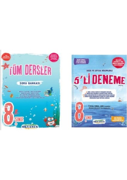 8. Sınıf Tüm Dersler+5'li Deneme