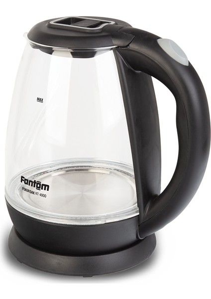 Fokurdak KT 4000 Cam Kettle - Siyah