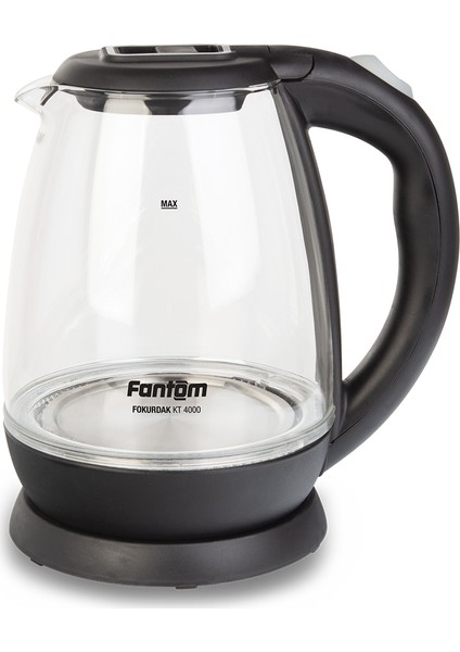 Fokurdak KT 4000 Cam Kettle - Siyah