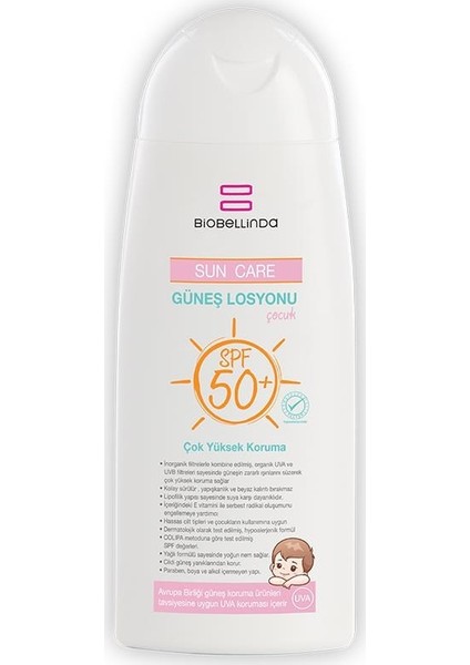 Suya Dayanıklı Çocuk Güneş Losyonu Spf 50+ 200 ml