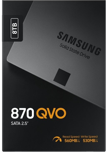 870 Qvo 8TB 560MB-530MB SATA3 SSD MZ-77Q8T0BW