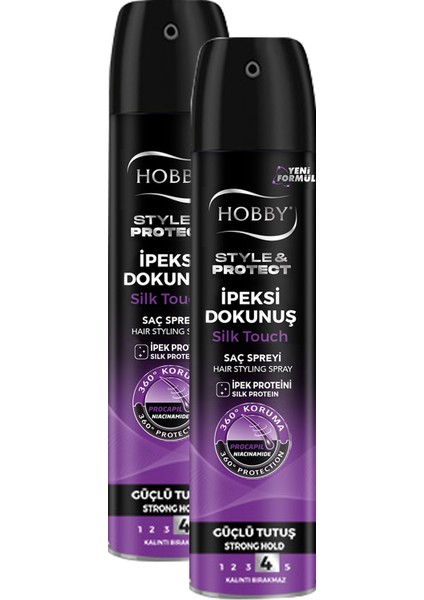 İpeksi Dokunuş Güçlü Tutuş Saç Spreyi 2 x 250 ML