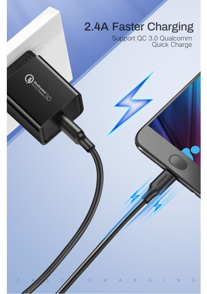 Micro USB Data ve Şarj Kablosu Beyaz 2 Metre modelleri