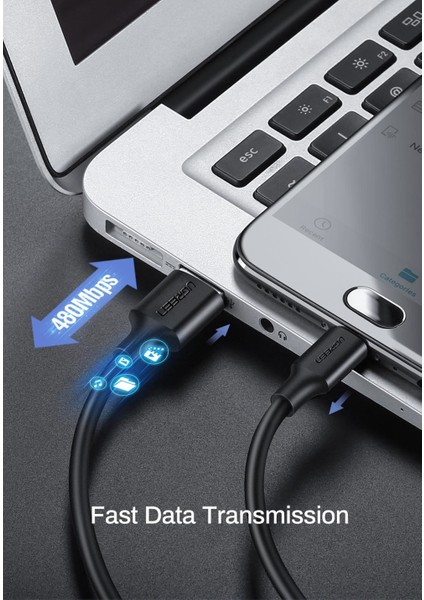 Micro USB Data ve Şarj Kablosu Beyaz 2 Metre fırsatları
