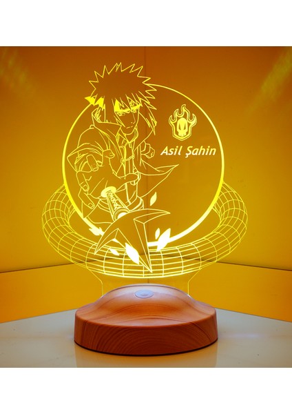 Naruto Namikaze Minato 3D 3 Boyutlu LED Lamba
