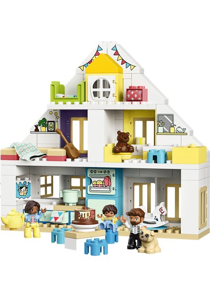 DUPLO 10929 Kasaba Modüler Oyun Evi Yapım Seti - Okul Öncesi Çocuk için Öğretici Oyuncak