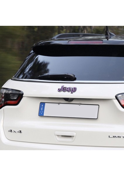 Jeep Compass Mp 2017 - 2020 Ön ve Arka Jeep Amblem Sticker Set Mavi Mor Bukelemun indirimleri