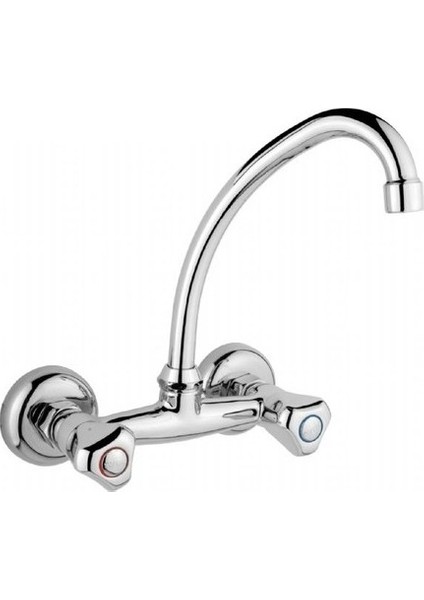 Klasik Mutfak Evye Bataryası Uzun Borulu