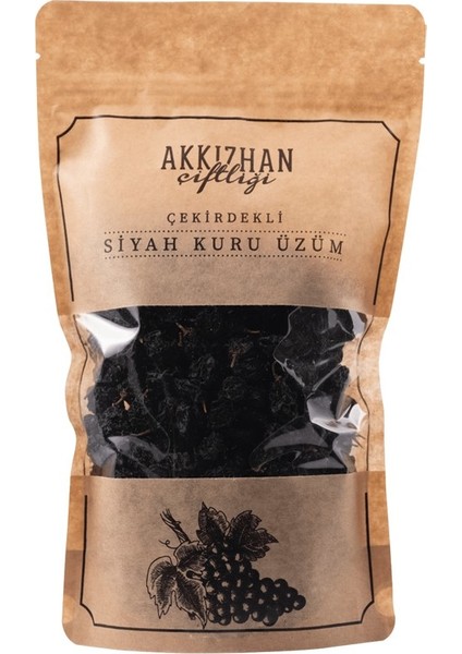 Siyah Kuru Üzüm Çekirdekli 500 gr