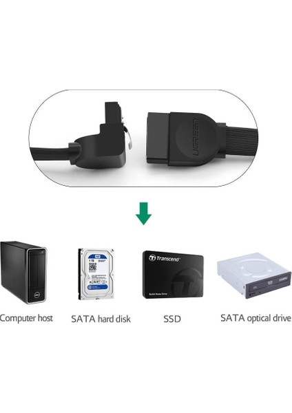 90 Derece Sata 3.0 Disk Kablosu 50 cm