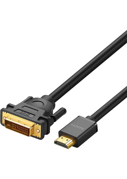 HDMI DVI 1080P Çift Yönlü Görüntü Aktarma Kablosu 1.5 Metre