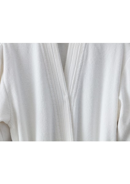 Stripe Kimono Unise x Bornoz - Beyaz modelleri