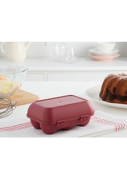 Quotidien 6'lı Yumurta Saklama Kabı - Carmen Kırmızı fiyatları