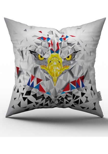 Kartal Figürlü Yastık Kırlent Kılıfı 611