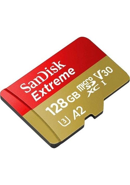 SanDisk Extreme 128GB microSDXC 160/90MB/S A2 V30 Hafıza Kartı SDSQXA1-128G-GN6GN