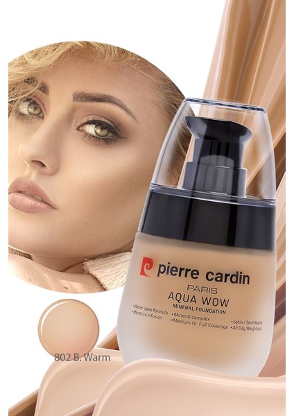 Aqua Wow Mineralli Su Bazlı Fondöten Tan Skin With Beige Warm fiyatları