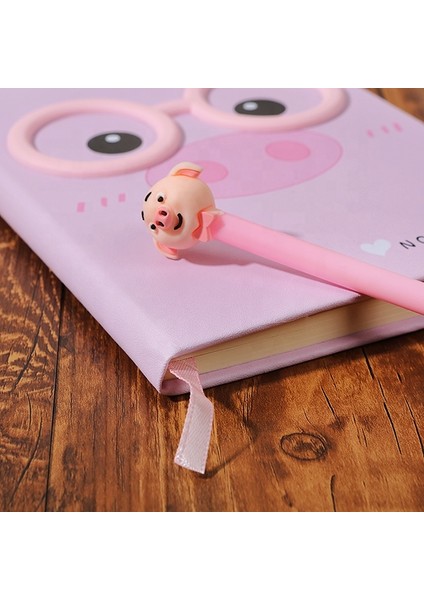 Sevimli Domuz Defter Kalem Seti - Pembe