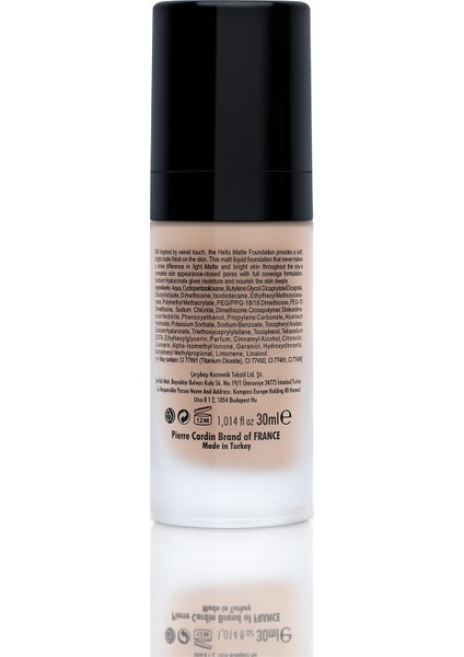 Hellomatte Foundation - Sun Beige - 30 ml