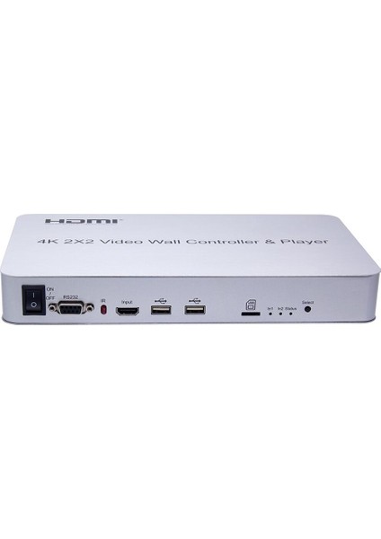 4KVW244P 4K Ultra HD 2x2 Duvar Ekran Denetleyici Stand Alone USB Player Video Wall Controller